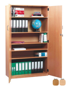 MEQ1800C-M Monarch Stock Cupboard with 1 Fixed 4 Adjustable Shelves Lockable Doors Beech MEQ1800C-M Monarch Stock Cupboard with 1 Fixed 4 Adjustable Shelves Lockable Doors Beech