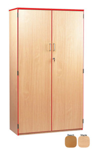 MEQ1800CRE-M Monarch Coloured Edge Stock Cupboard with Red Edging 1 Fixed 4 Adjustable Shelves Beech MEQ1800CRE-M Monarch Coloured Edge Stock Cupboard with Red Edging 1 Fixed 4 Adjustable Shelves Beech