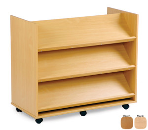 Monarch Library Unit with 3 Angled Shelves each side Monarch Library Unit with 3 Angled Shelves each side