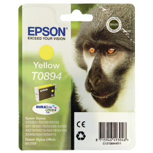 T08944010 Epson C13T08944010 T0894 Yellow Ink Cartridge Monkey T08944010 Epson C13T08944010 T0894 Yellow Ink Cartridge Monkey
