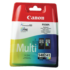 PG-540 & CL-541 Canon 5225B006 PG-540 CL 541 Printhead Multipack 180 pages 8ml 8ml Pack qty 2 PG-540 & CL-541 Canon 5225B006 PG-540 CL 541 Printhead Multipack 180 pages 8ml 8ml Pack qty 2