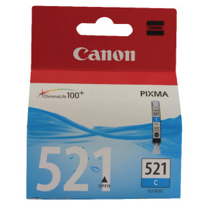 CLI-521C Canon 2934B001 CLI-521 Cyan Ink Cartridge CLI-521C Canon 2934B001 CLI-521 Cyan Ink Cartridge