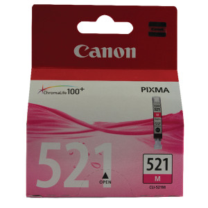 CLI-521M Canon 2935B001 CLI-521 Magenta Ink Cartridge CLI-521M Canon 2935B001 CLI-521 Magenta Ink Cartridge