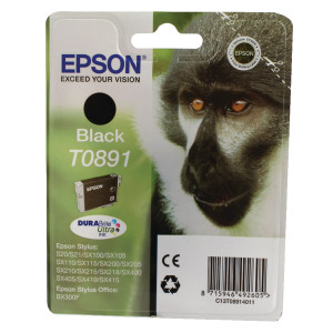 T08914010 Epson C13T08914010 T0891 Black Ink Cartridge Monkey T08914010 Epson C13T08914010 T0891 Black Ink Cartridge Monkey