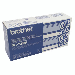 PC74RF Brother PC-74RF Black Thermal Transfer Roll Refill Four Pack PC74RF Brother PC-74RF Black Thermal Transfer Roll Refill Four Pack