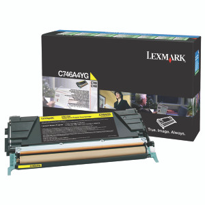 0C746A1YG Lexmark C746A1YG C746 Yellow Toner Use Return 0C746A1YG Lexmark C746A1YG C746 Yellow Toner Use Return