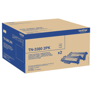 TN-3380TWIN Brother TN-3380 Black Toner High Yield Twin Pack TN-3380TWIN Brother TN-3380 Black Toner High Yield Twin Pack
