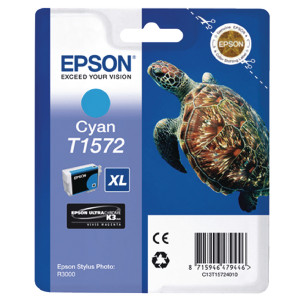 T15724010 Epson C13T15724010 T1572 Cyan Ink Cartridge Turtle T15724010 Epson C13T15724010 T1572 Cyan Ink Cartridge Turtle