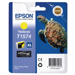 T15744010 Epson C13T15744010 T1574 Yellow Ink Cartridge Turtle