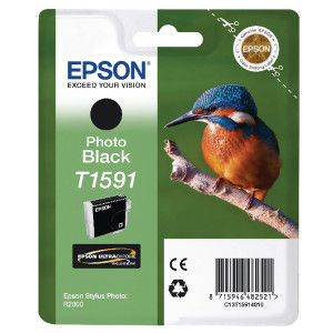 T15914010 Epson C13T15914010 T1591 Photo Black Ink Cartridge Kingfisher T15914010 Epson C13T15914010 T1591 Photo Black Ink Cartridge Kingfisher