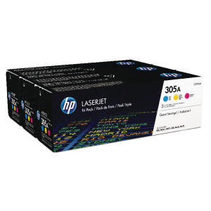 CF370AM HP CF370AM 305A C M Y Multipack 3 Toners CF370AM HP CF370AM 305A C M Y Multipack 3 Toners