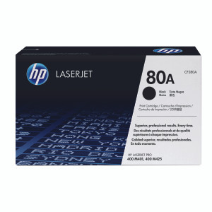 CF280A HP CF280A 80A Black Toner CF280A HP CF280A 80A Black Toner