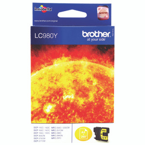 LC980Y Brother LC-980 Y Yellow Ink Cartridge LC980Y Brother LC-980 Y Yellow Ink Cartridge