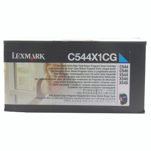 0C544X1CG Lexmark C544X1CG 544 Cyan Toner Use Return 0C544X1CG Lexmark C544X1CG 544 Cyan Toner Use Return