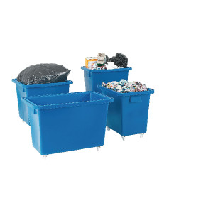 SBY12935 Bottle Skip 790X470X550mm 4X50mm Swivel Blue 328225 SBY12935 Bottle Skip 790X470X550mm 4X50mm Swivel Blue 328225