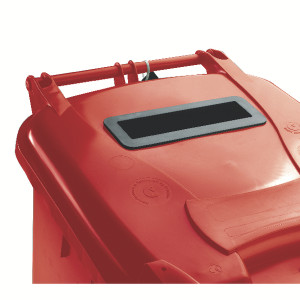 SBY22232 Confidential Waste Wheelie Bin 140 Litre Red 377903 SBY22232 Confidential Waste Wheelie Bin 140 Litre Red 377903