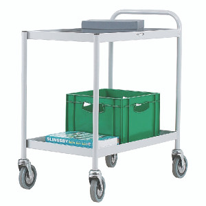 SBY14126 2 Tier Grey General Purpose Trolley 331490