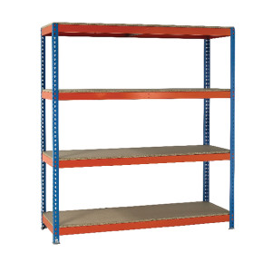 SBY22595 VFM Orange Zinc Heavy Duty Painted Shelving Unit 379051 SBY22595 VFM Orange Zinc Heavy Duty Painted Shelving Unit 379051