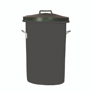 SBY06630 Heavy Duty Cylindrical Storage Bin With Lid Black 311960 SBY06630 Heavy Duty Cylindrical Storage Bin With Lid Black 311960