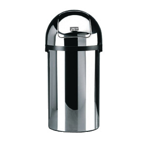SBY06546 Push Bin 50 Litre Chrome H825 x D405mm High grade chromium steel 311733 SBY06546 Push Bin 50 Litre Chrome H825 x D405mm High grade chromium steel 311733