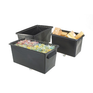 SBY13295 Recycled Container Truck Poly Tapered Sided Black 329063 SBY13295 Recycled Container Truck Poly Tapered Sided Black 329063