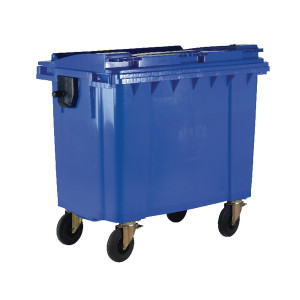 SBY21999 Wheelie Bin With Flat Lid 1100 Litre Blue Dimensions H1450 x W1400 x D1200mm 377394 SBY21999 Wheelie Bin With Flat Lid 1100 Litre Blue Dimensions H1450 x W1400 x D1200mm 377394