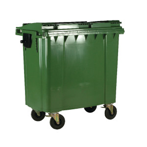 SBY22000 Wheelie Bin With Flat Lid 1100 Litre Green Made UV stabilised polyethylene 377395 SBY22000 Wheelie Bin With Flat Lid 1100 Litre Green Made UV stabilised polyethylene 377395