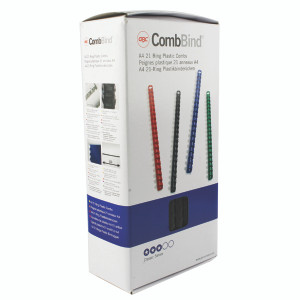 GB21657 GBC CombBind Binding Combs 12mm Black Pack 100 4028177 GB21657 GBC CombBind Binding Combs 12mm Black Pack 100 4028177