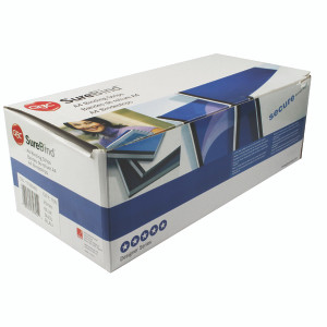 GB00121 GBC SureBind A4 Secure Binding Strips 25mm Blue Pack 100 1132845