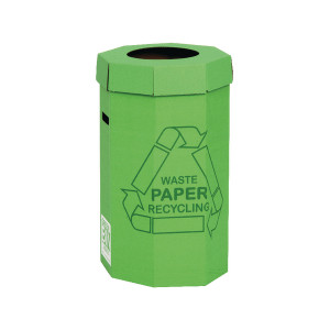 NW33005 Acorn Cardboard Recycling Bin 60 Litre Green Pack 5 402565 NW33005 Acorn Cardboard Recycling Bin 60 Litre Green Pack 5 402565