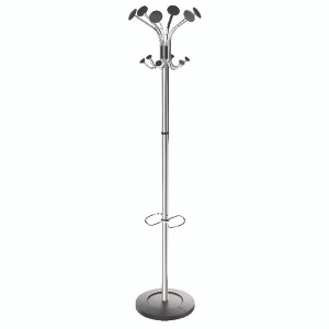 ALB00715 Alba Chromy Coat Stand Chrome Black PMCLASS ALB00715 Alba Chromy Coat Stand Chrome Black PMCLASS