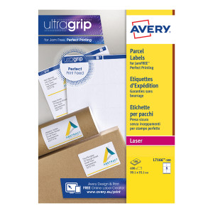 AVL7166 Avery Ultragrip Laser Labels 99 1x93 1mm White Pack 600 L7166-100 AVL7166 Avery Ultragrip Laser Labels 99 1x93 1mm White Pack 600 L7166-100