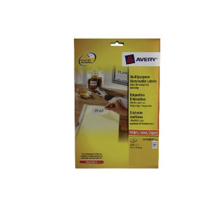 AV10636 Avery Removable Labels 80 Per Sheet White Pack 2000 L4732REV-25 AV10636 Avery Removable Labels 80 Per Sheet White Pack 2000 L4732REV-25