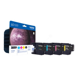 LC1220VALBP Brother LC-1220 BK C M Y LC-1220BK LC-1220C LC-1220M LC-1220Y Multipack 4 Ink Cartridges LC1220VALBP Brother LC-1220 BK C M Y LC-1220BK LC-1220C LC-1220M LC-1220Y Multipack 4 Ink Cartridges