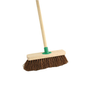 CX00375 Stiff Bassine Broom with Handle 12 Inch VOW F 10 BKT C4 CX00375 Stiff Bassine Broom with Handle 12 Inch VOW F 10 BKT C4