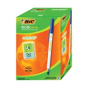 BC56651 Bic ECOlutions Ballpoint Pen Medium Blue Pack 60 893240 BC56651 Bic ECOlutions Ballpoint Pen Medium Blue Pack 60 893240