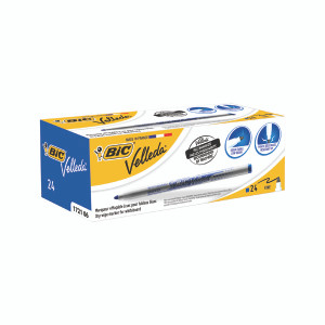 BC72106 Bic Velleda 1721 Whiteboard Marker Fine Blue Pack 24 841841 BC72106 Bic Velleda 1721 Whiteboard Marker Fine Blue Pack 24 841841