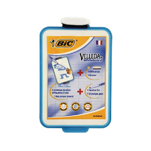 CN218 Bic Velleda Drywipe Board Blue 190x260mm Portable double sided with holes hanging 841360 CN218 Bic Velleda Drywipe Board Blue 190x260mm Portable double sided with holes hanging 841360