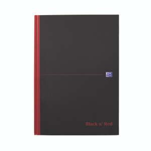 JDF66069 Black n Red Ruled Casebound Hardback Notebook A4 100080473 JDF66069 Black n Red Ruled Casebound Hardback Notebook A4 100080473