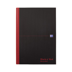 JDL67019 Black n Red Recycled Casebound Hardback Notebook 192 Pages A4 Pack 5 100080530 JDL67019 Black n Red Recycled Casebound Hardback Notebook 192 Pages A4 Pack 5 100080530