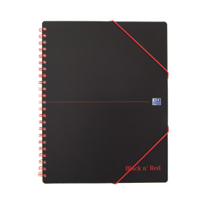 JDH66071 Black n Red Wirebound Polypropylene Meeting Book 160 Pages A4 Pack 5 100104323 JDH66071 Black n Red Wirebound Polypropylene Meeting Book 160 Pages A4 Pack 5 100104323