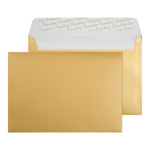 BLK93029 C5 Wallet Envelope Peel Seal 130gsm Metallic Gold Pack 250 313