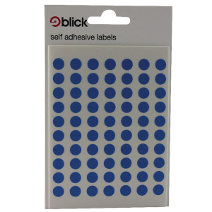 RS00205 Blick Coloured Labels in Bags Round 8mm Dia 490 Per Bag Blue Pack 9800 RS002055 RS00205 Blick Coloured Labels in Bags Round 8mm Dia 490 Per Bag Blue Pack 9800 RS002055