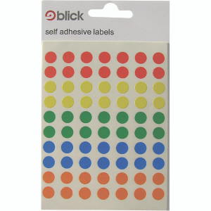 RS00365 Blick Coloured Labels in Bags Round 8mm Dia 350 Per Bag Assorted Pack 7000 RS003656 RS00365 Blick Coloured Labels in Bags Round 8mm Dia 350 Per Bag Assorted Pack 7000 RS003656