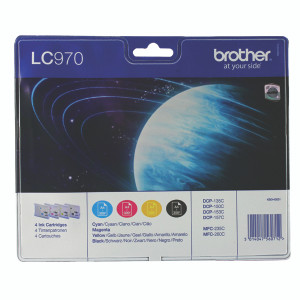 LC970VALBP Brother LC-970 BK C M Y LC-970BK LC-970C LC-970M LC-970Y Multipack 4 Ink Cartridges LC970VALBP Brother LC-970 BK C M Y LC-970BK LC-970C LC-970M LC-970Y Multipack 4 Ink Cartridges