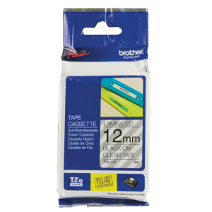 BA8090 Brother P-Touch 12mm Black on Clear TZE131 Labelling Tape BA8090 Brother P-Touch 12mm Black on Clear TZE131 Labelling Tape