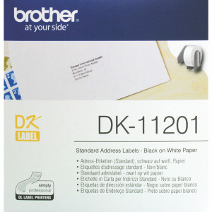 BA62988 Brother Black on White Paper Standard Address Labels Pack 400 DK11201 BA62988 Brother Black on White Paper Standard Address Labels Pack 400 DK11201
