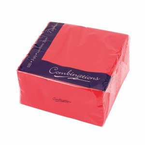 CPD01215 Maxima Napkins 330x330mm 2-Ply Red Pack 100 VSMAX33 2R