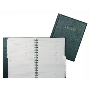 CL64760 Collins Wirebound Business Address Book A5 Black BA5