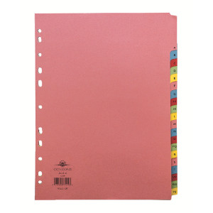 JT77299 Concord Divider A-Z 20-Part A4 Pastel Colours 77299 72 JT77299 Concord Divider A-Z 20-Part A4 Pastel Colours 77299 72